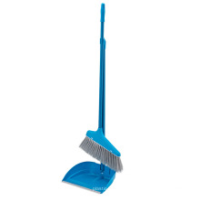 26 * 25 * 82cm Chine Fournisseur Bleu Long Poignée Dustpan Et Balai Ensemble